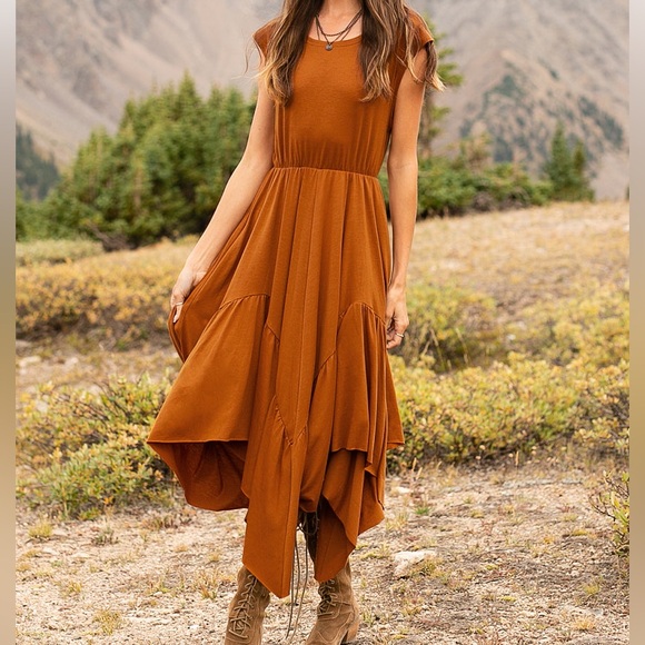 Mia Joy Women’s Pilar Boho Dress in Spice - Picture 1 of 8